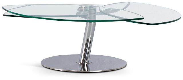 Brooks Glass Round Coffee Table