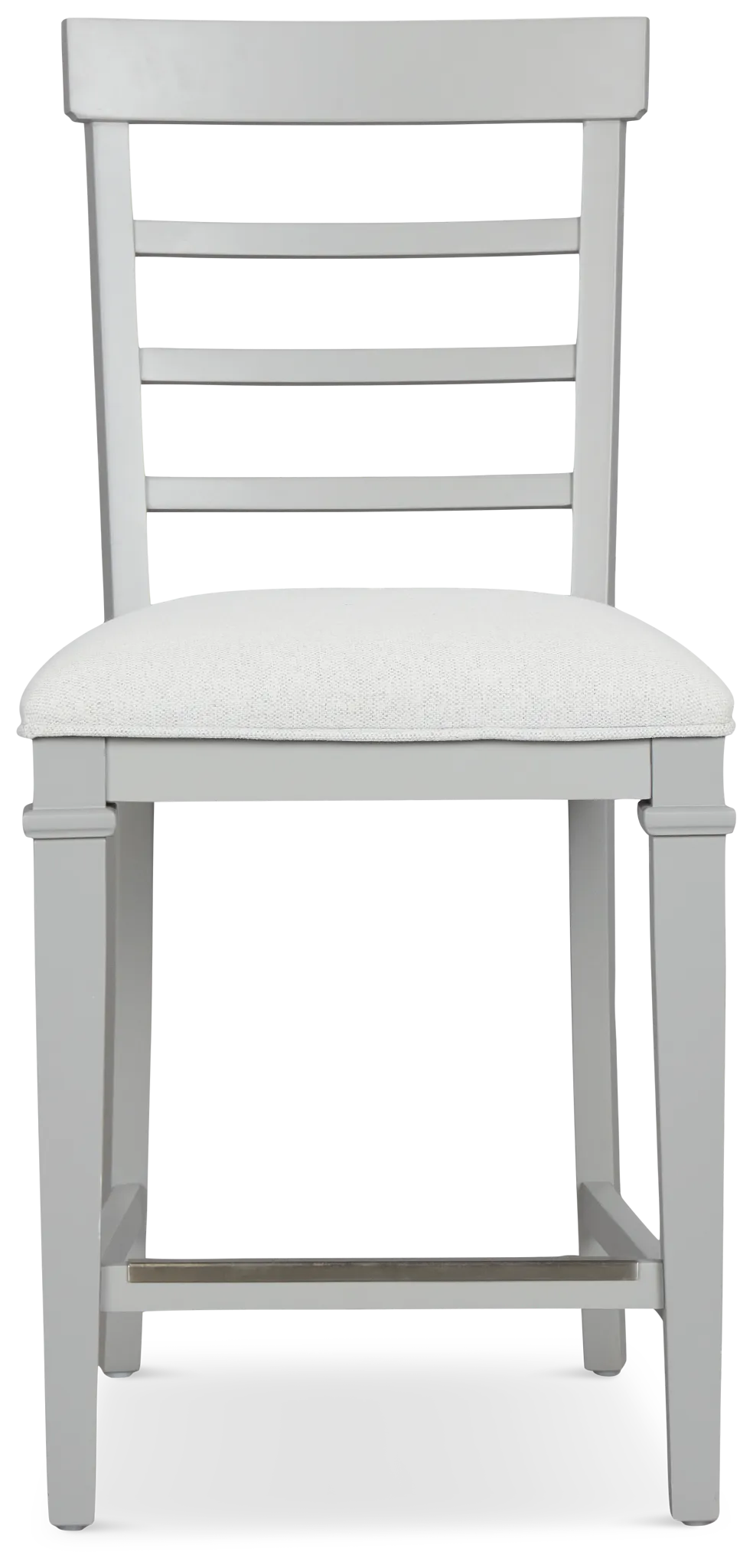 Cape Cod Gray 24" Upholstered Barstool