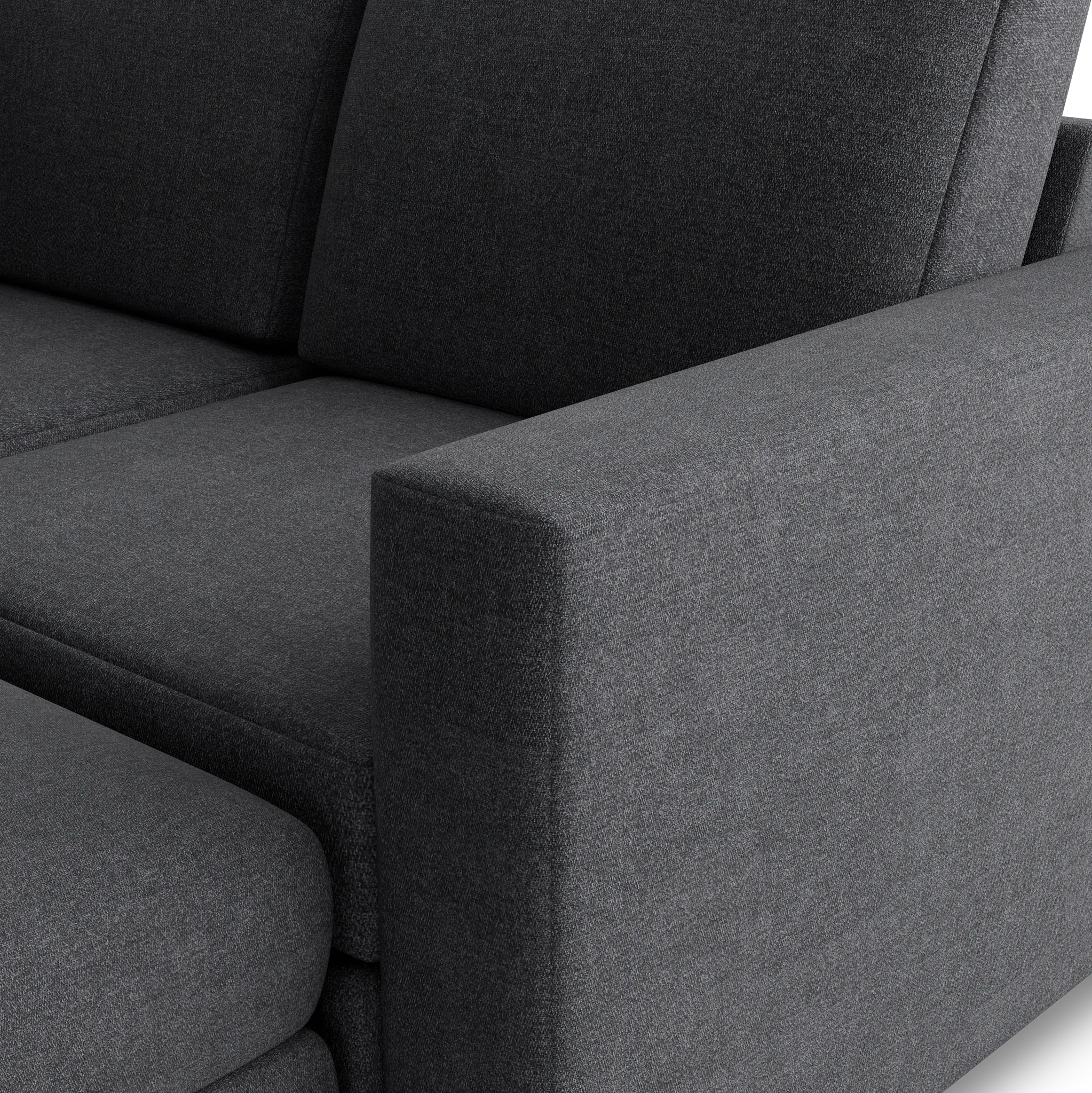 Citymod Dark Gray Fabric 8-piece Pit Sectional