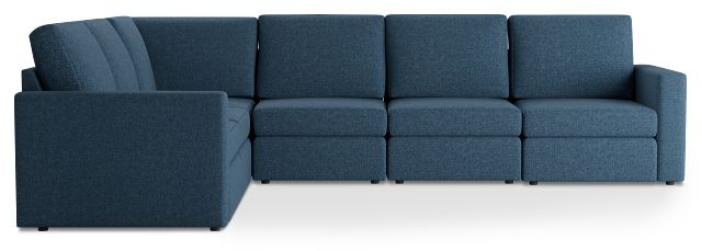 Citymod Blue Fabric Medium Two-arm Sectional