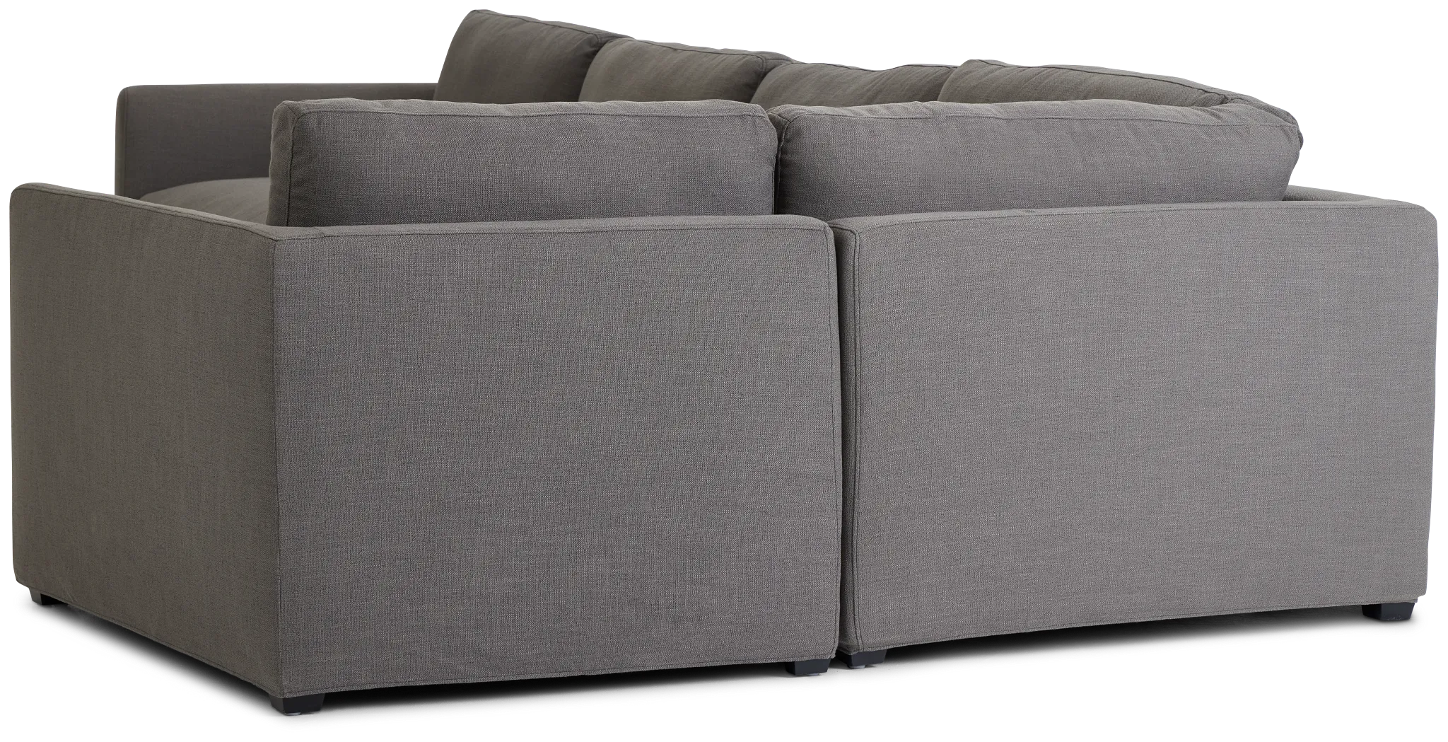 Willow Gray Fabric Medium Two-arm Sectional