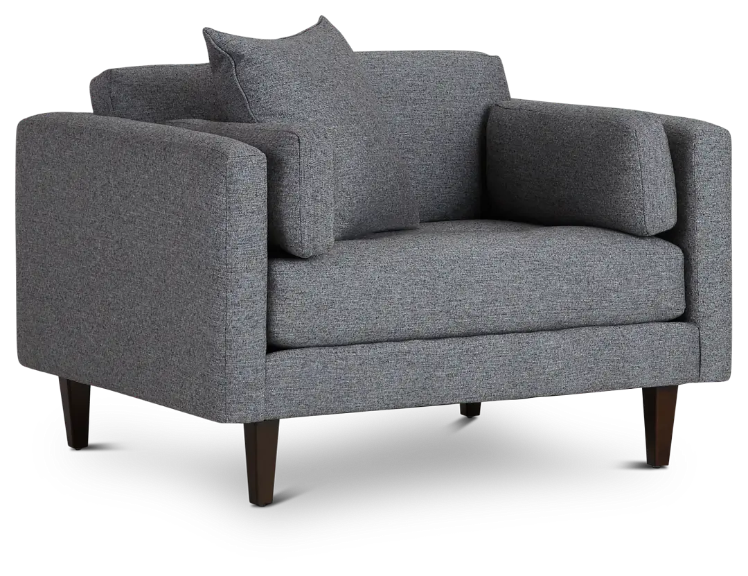 Casen Dark Gray Fabric Chair Casen Dark Gray Fabric Chair