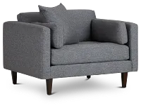 Casen Dark Gray Fabric Chair