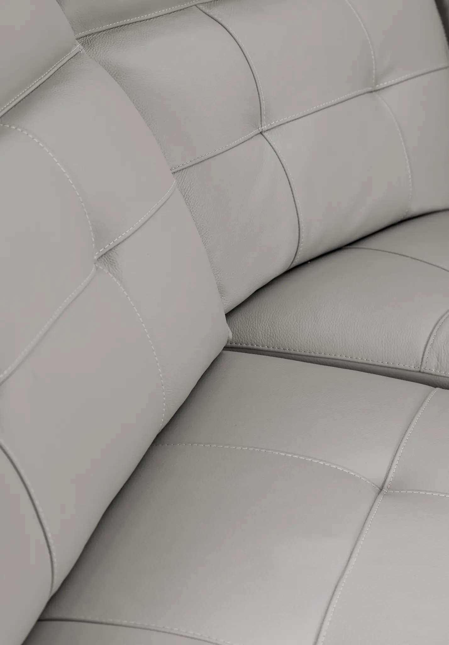 Reva Gray Leather Medium Dual Power 2-arm Reclining Sectional Reva Gray Leather Medium Dual Power 2-arm Reclining Sectional