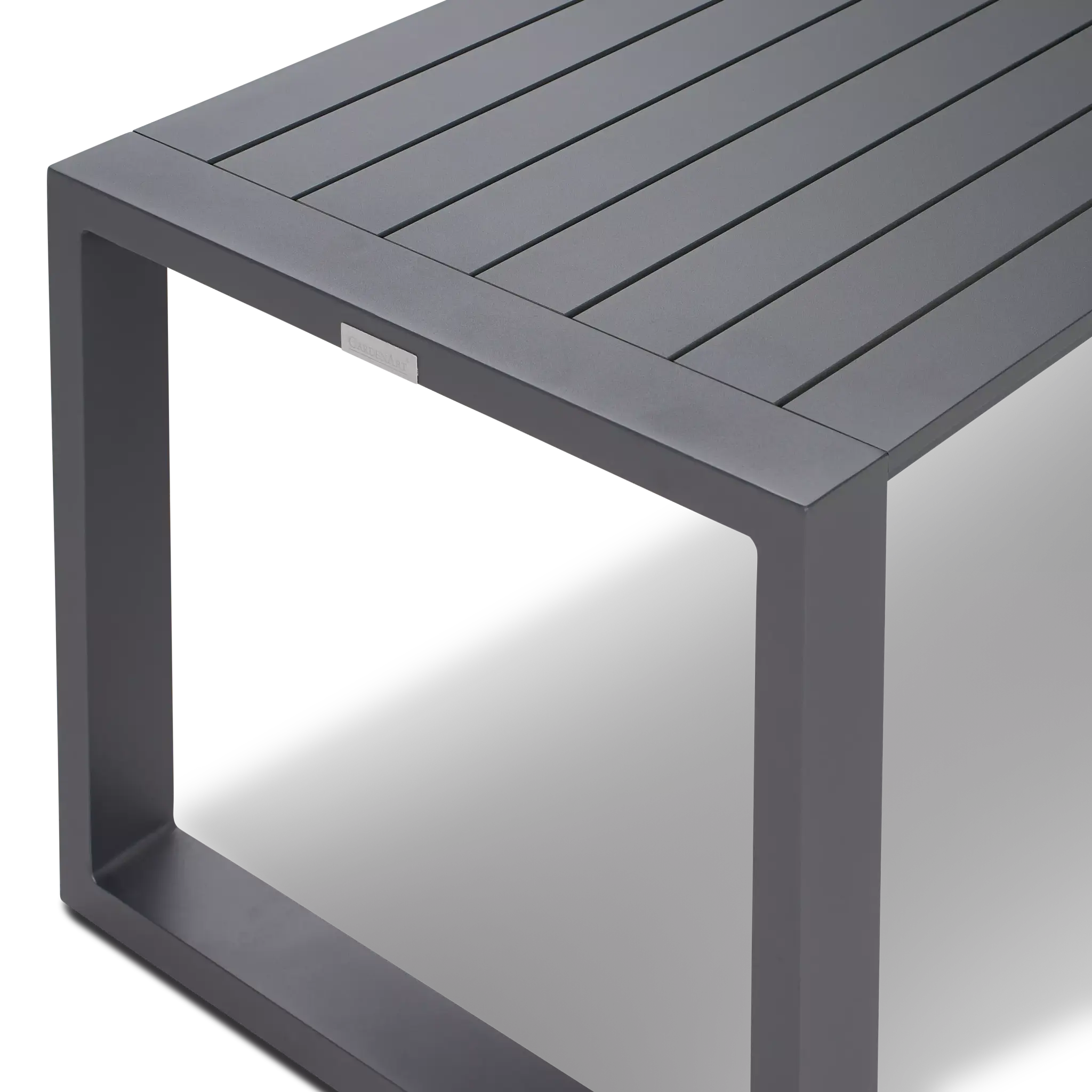 Linear2 Dark Gray Aluminum Coffee Table Linear2 Dark Gray Aluminum Coffee Table