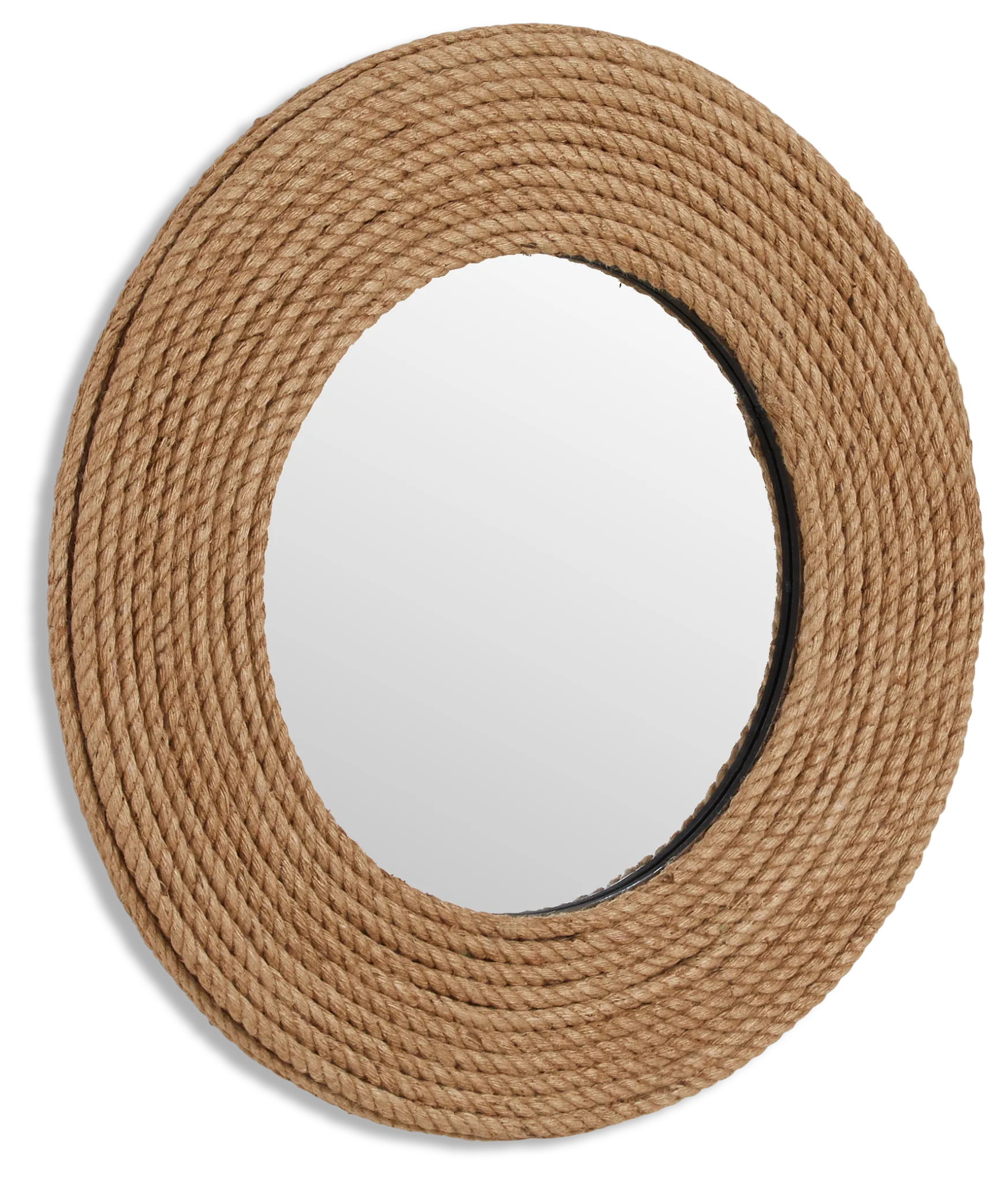 Sandy Jute Mirror
