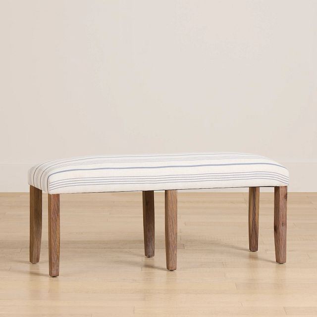 Woodstock Light Tone Uph Dining Bench