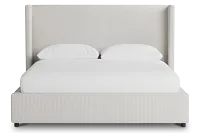 Captiva Lucy Light Beige 48" Upholstered Shelter Bed