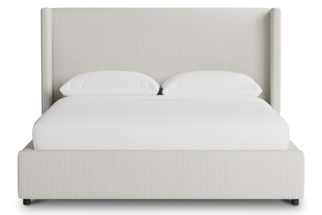 Captiva Lucy Light Beige 48" Upholstered Shelter Bed