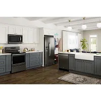 Whirlpool 325 Series Black Stnl Steel Side By Side Refrigerator