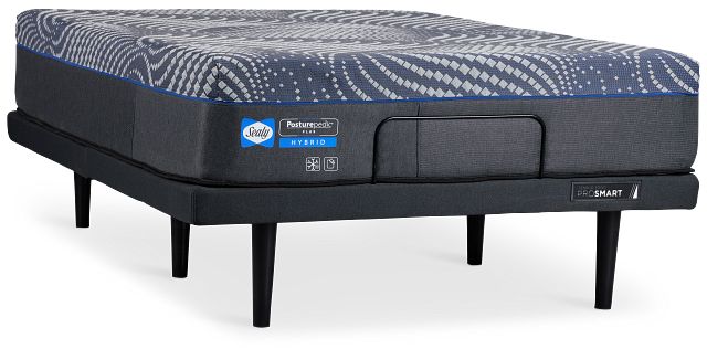 Sealy Posturpedic Plus Hybrid Albany Medium Ergo Prosmart Adjustable Mattress Set