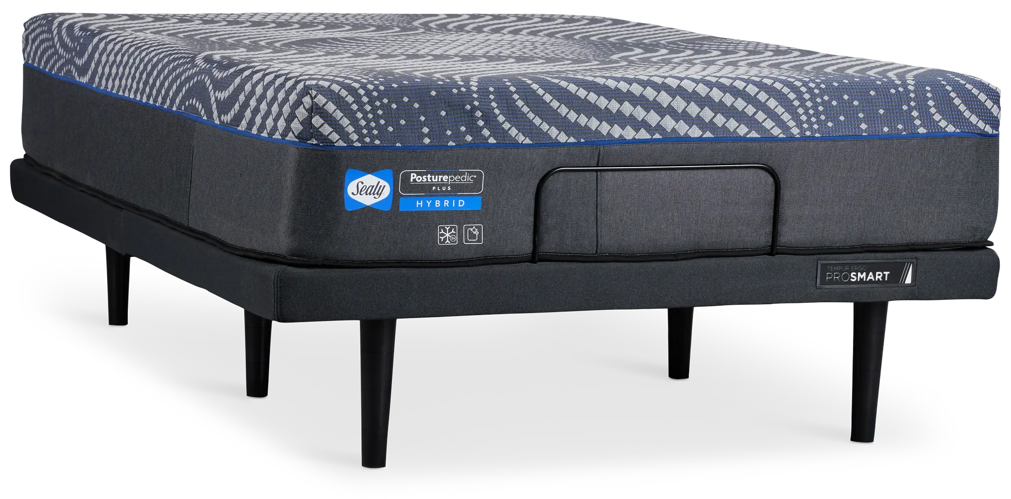 Sealy Posturpedic Plus Hybrid Albany Medium Ergo Prosmart Adjustable Mattress Set Sealy Posturpedic Plus Hybrid Albany Medium Ergo Prosmart Adjustable Mattress Set
