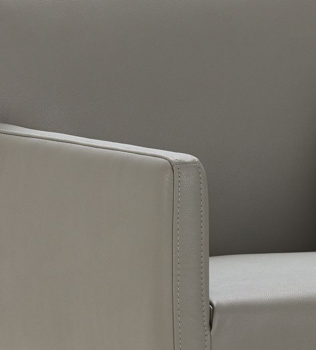 Miami Gray Micro Upholstered Arm Chair