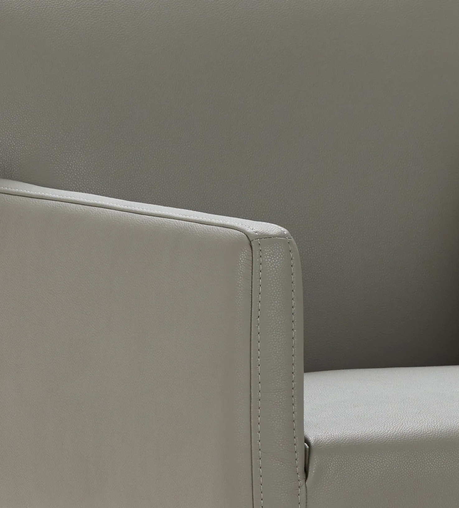 Miami Gray Micro Upholstered Arm Chair