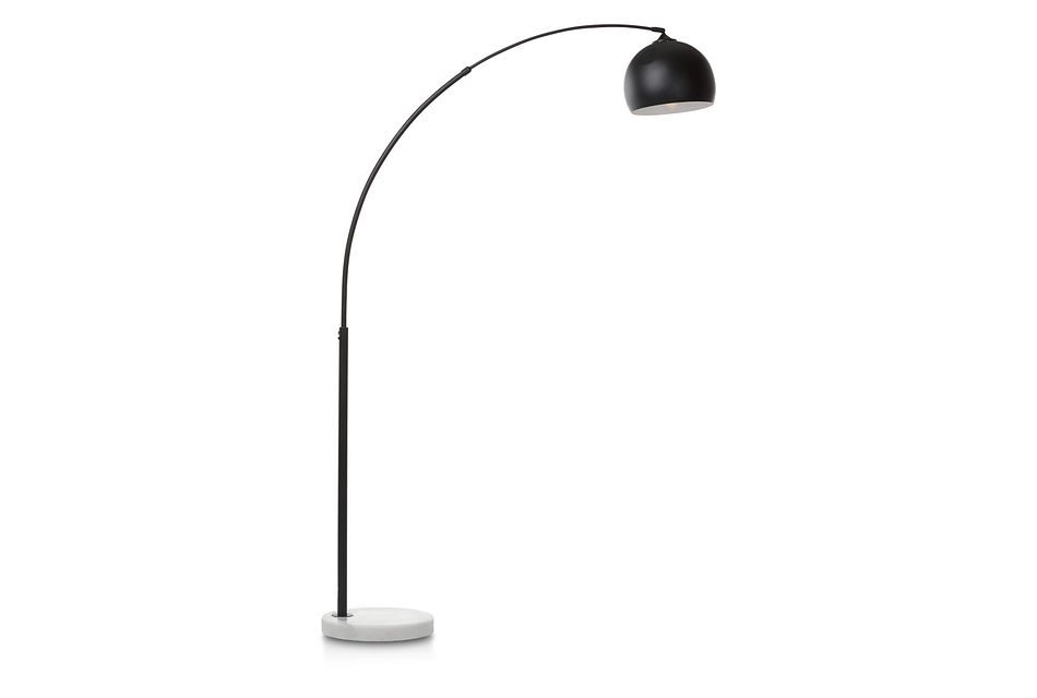 Imanni Black Arc Floor Lamp Home Accents Lighting City Furniture