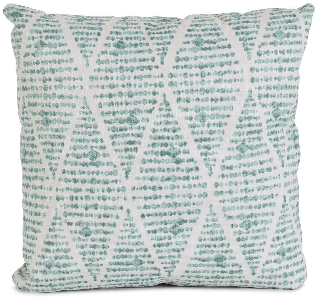 Foster Light Blue 18" Indoor/outdoor Square Accent Pillow