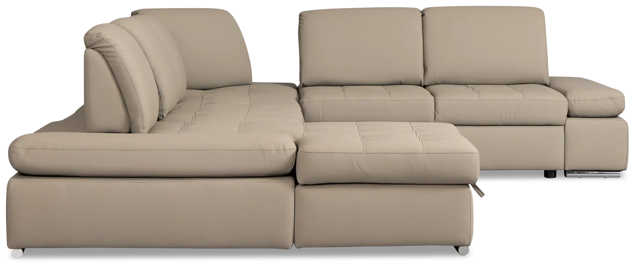 Eden Gray Micro Medium Left Chaise Sleeper Sectional Eden Gray Micro Medium Left Chaise Sleeper Sectional