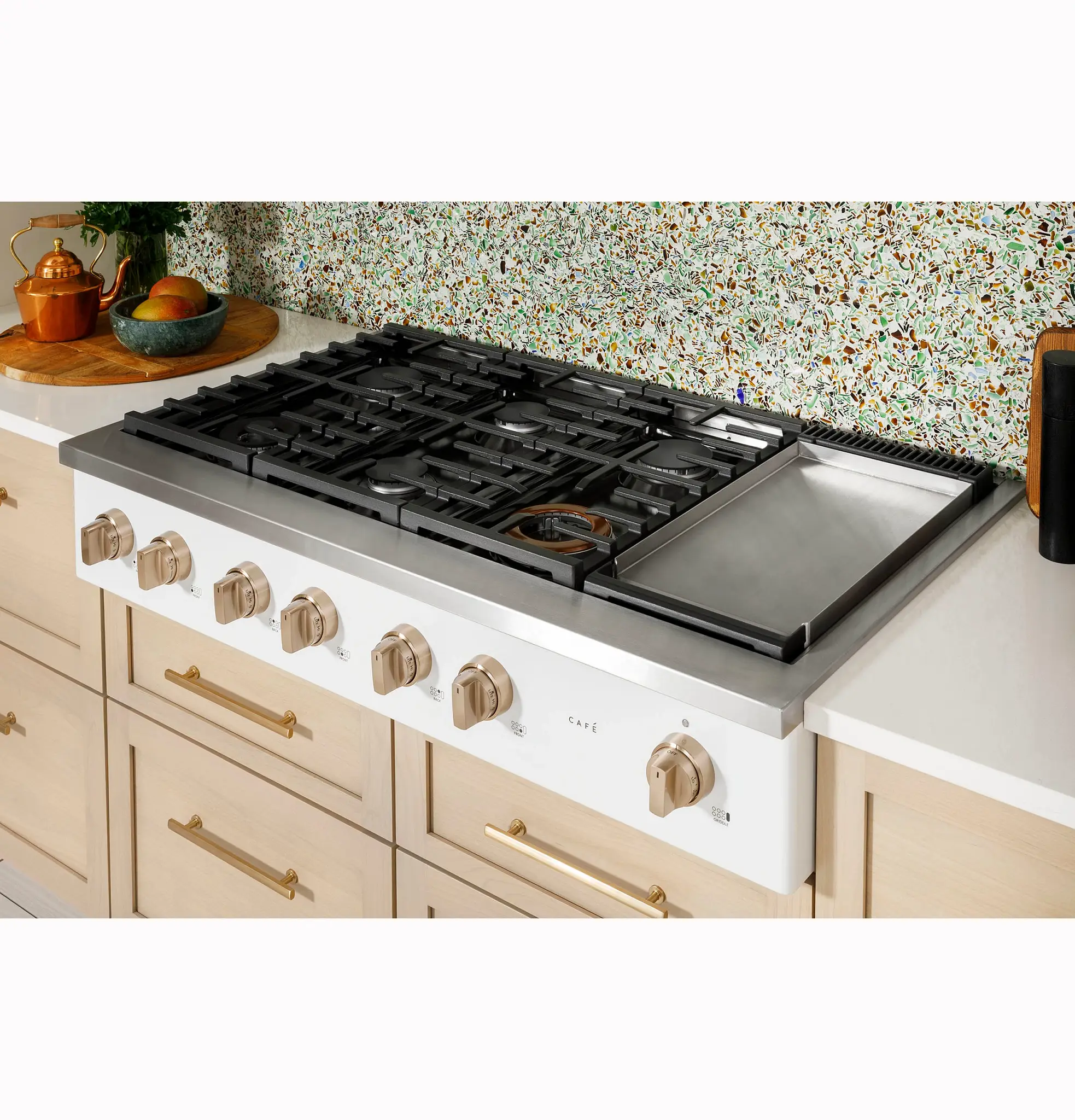 Cafe 486 Series Black 48" Gas Cook Top Cafe 486 Series Black 48" Gas Cook Top