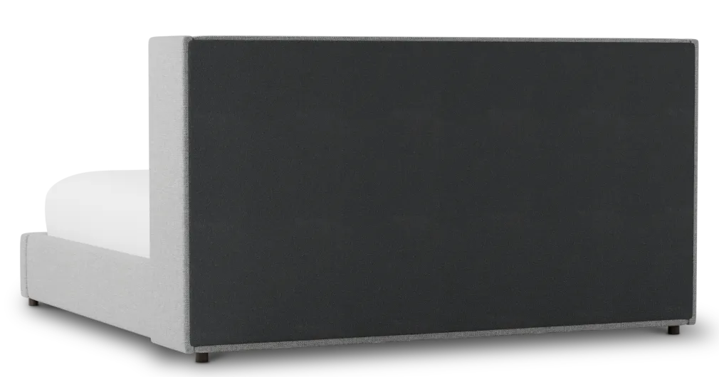 Captiva Suave Gray 48" Upholstered Shelter Bed