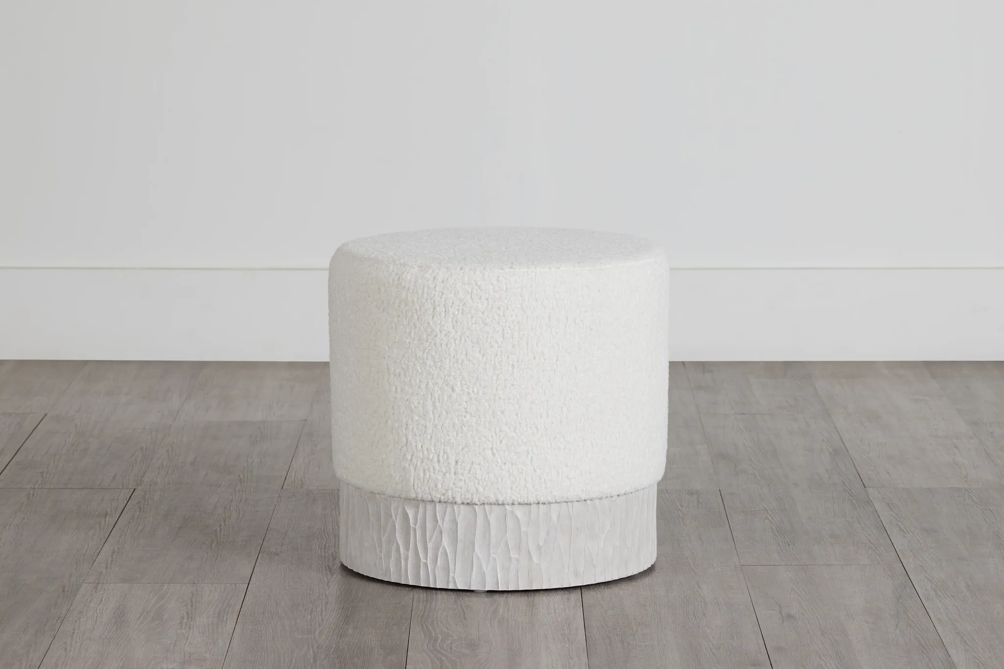 Costa White Uph Accent Ottoman