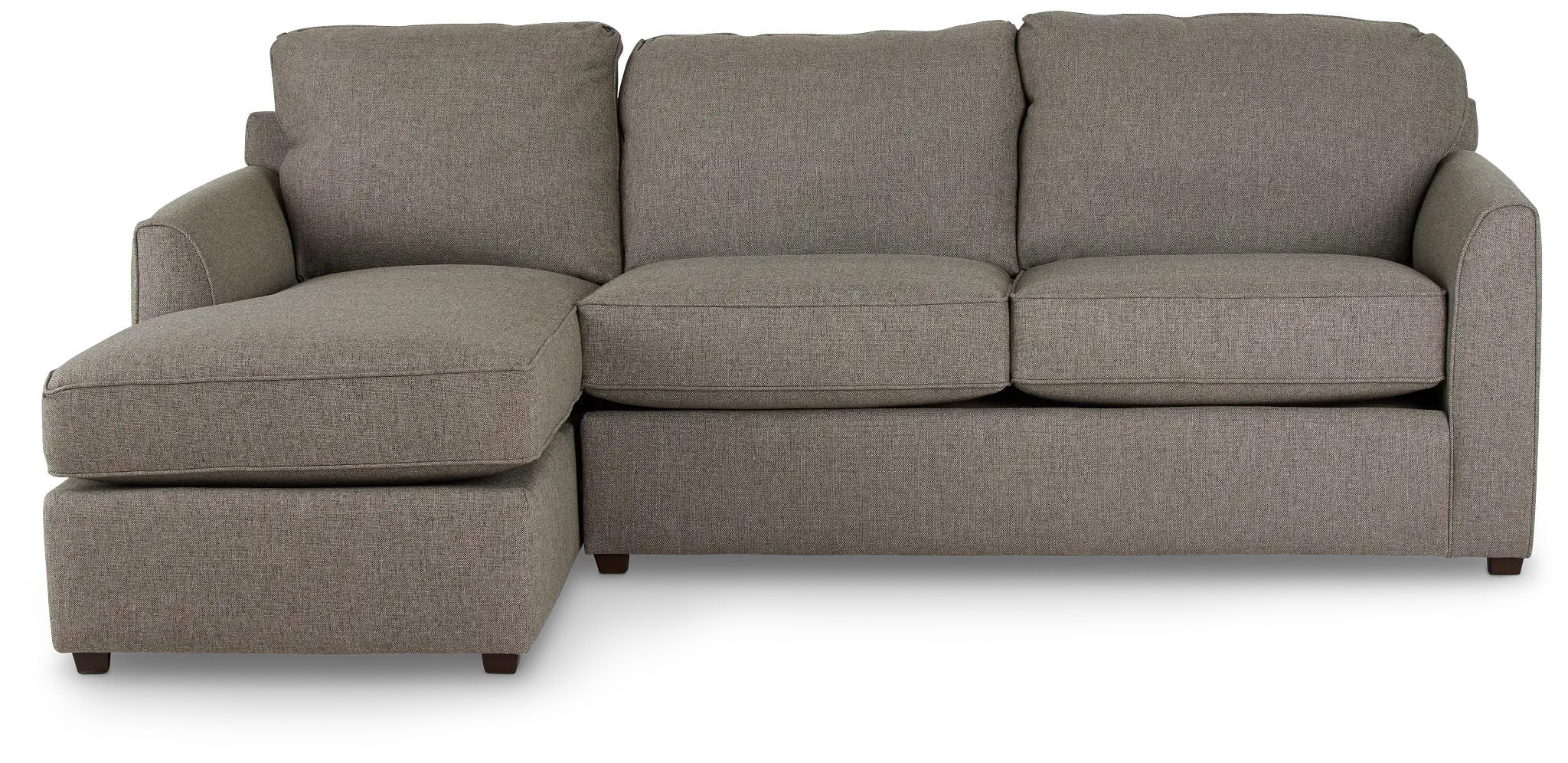 Asheville Brown Fabric Left Chaise Sectional Asheville Brown Fabric Left Chaise Sectional