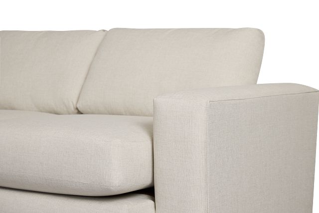 Brantley Light Beige Fabric Large Left Chaise Sectional