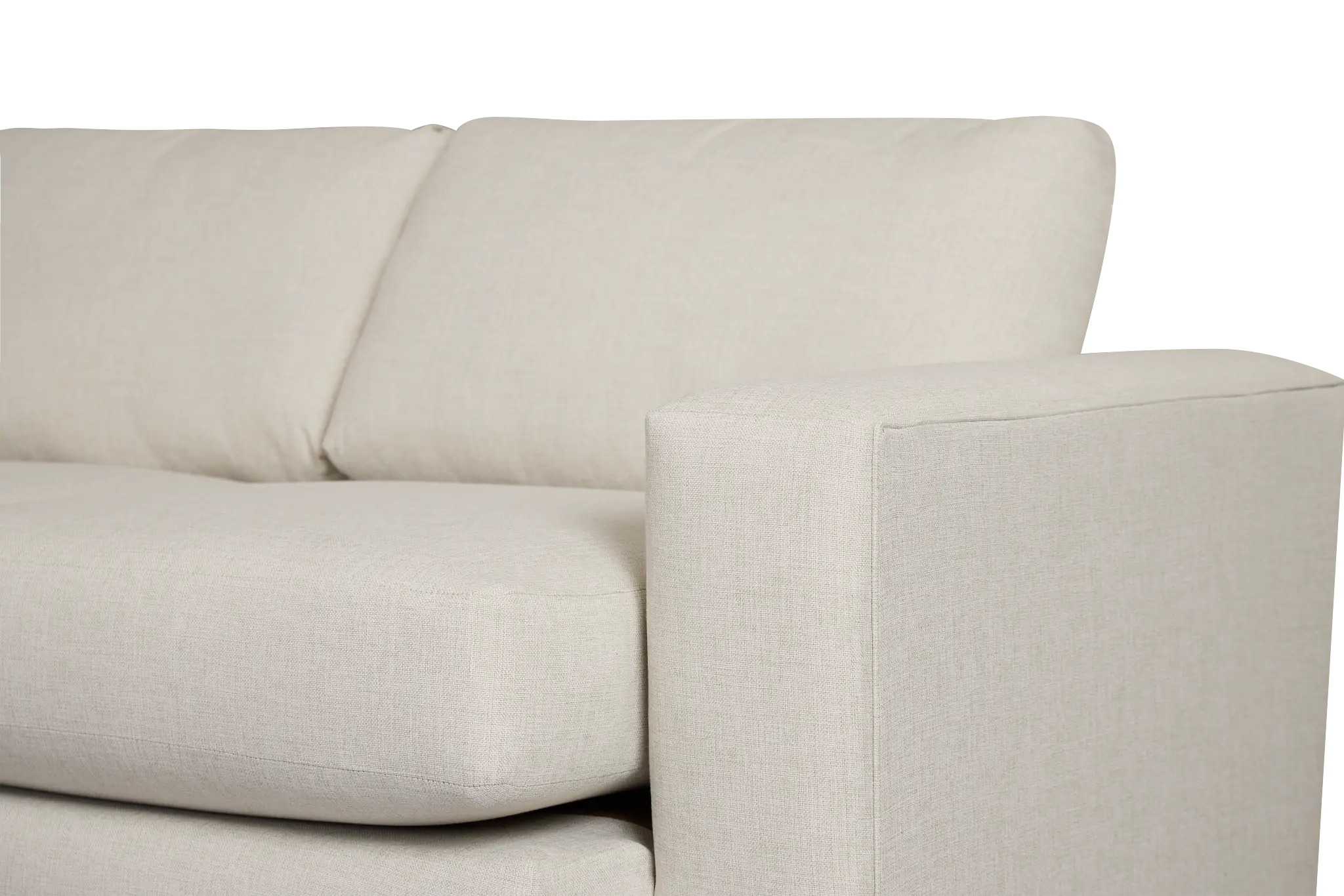 Brantley Light Beige Fabric Large Left Chaise Sectional Brantley Light Beige Fabric Large Left Chaise Sectional
