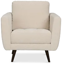 Indie Beige Fabric Chair