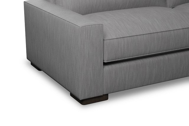 Edgewater Revenue Gray 96" Sofa W/ 2 Cushions