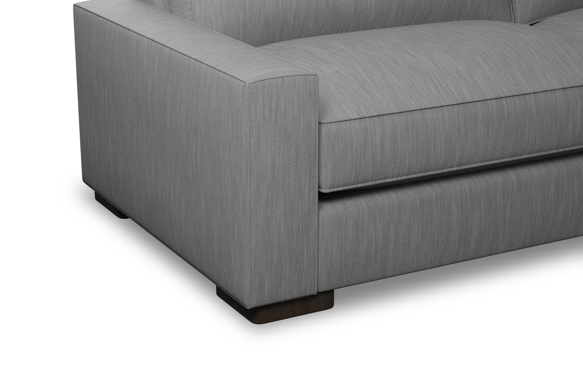 Edgewater Revenue Gray 96" Sofa W/ 2 Cushions