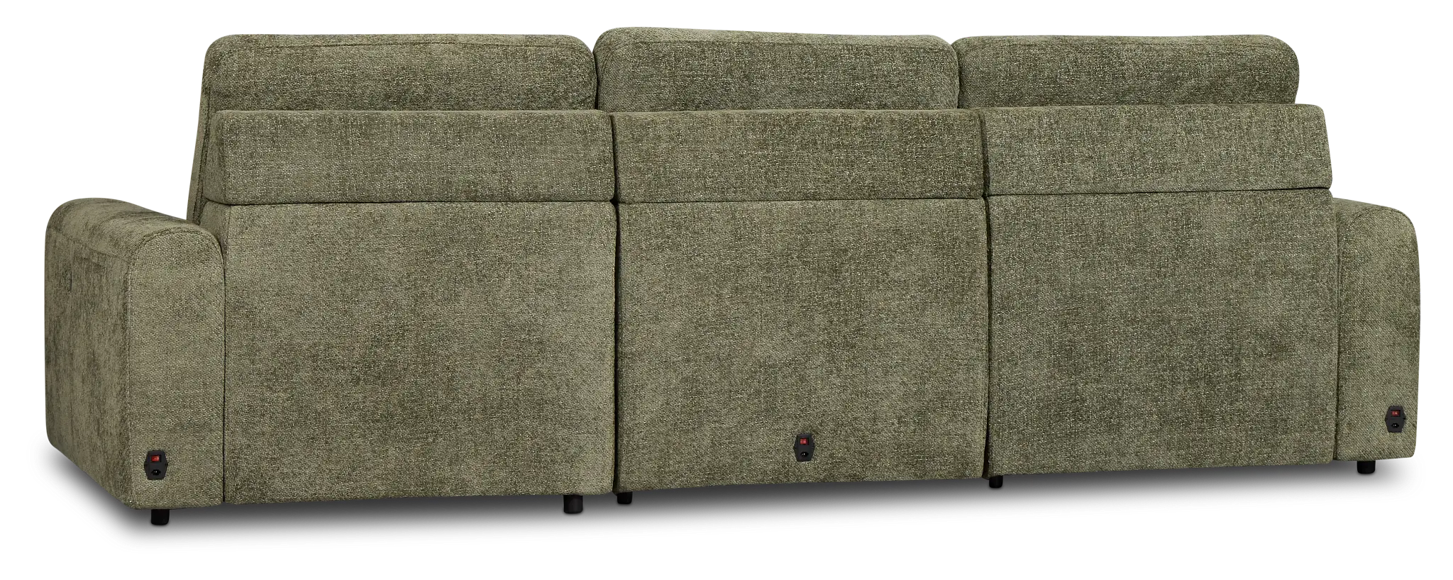 Hendrix Green Fabric Right Dual Power Extension Chaise Sectional Hendrix Green Fabric Right Dual Power Extension Chaise Sectional