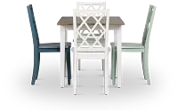 Edgartown Two-tone Rectangular Table And Mixed Chairs