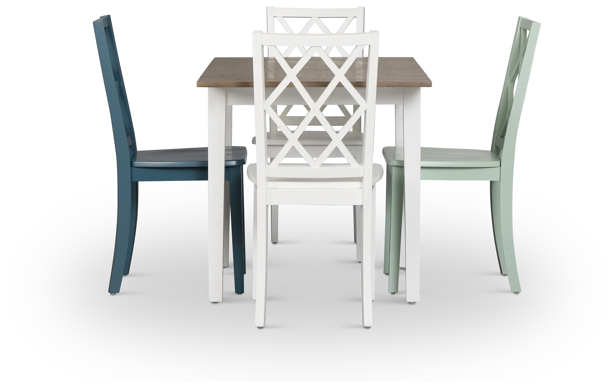 Edgartown Two-tone Rectangular Table And Mixed Chairs