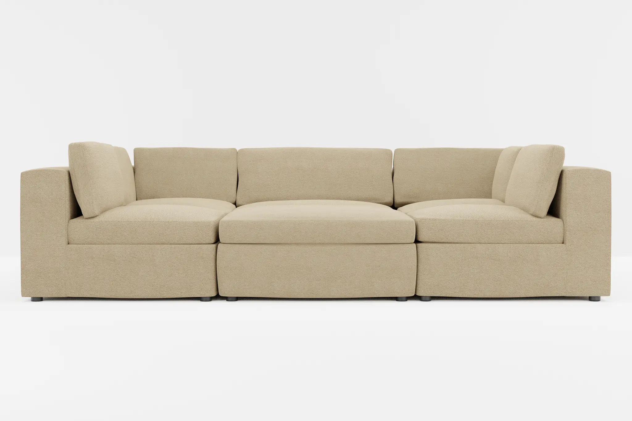 Destin Elite Taupe Fabric 6-piece Pit Sectional Destin Elite Taupe Fabric 6-piece Pit Sectional