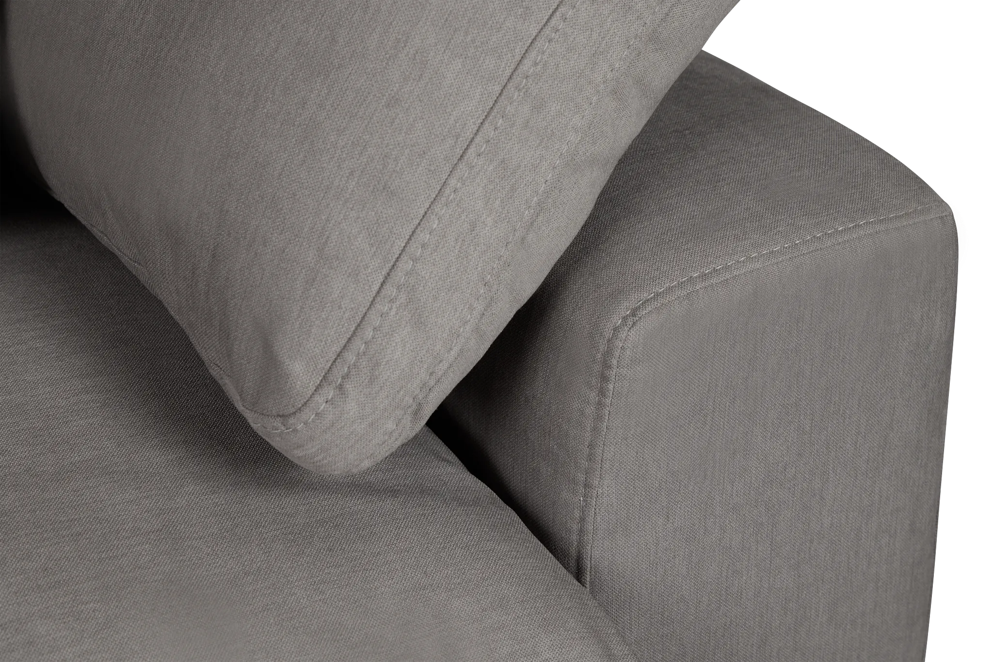 Nixon Light Gray Fabric Corner Chair