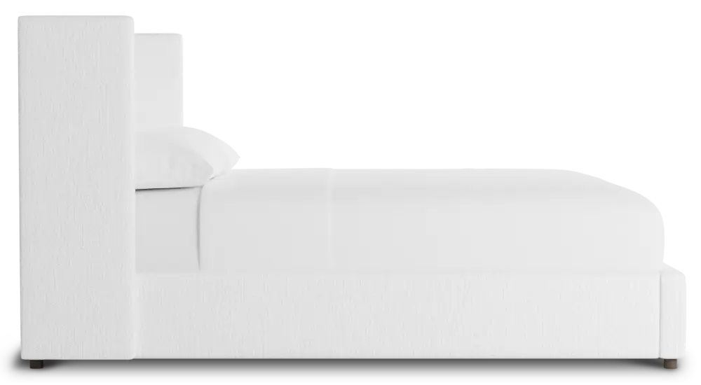Captiva Revenue White 48" Upholstered Shelter Bed Captiva Revenue White 48" Upholstered Shelter Bed