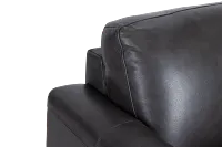 Lane Dark Gray Lthr/vinyl Loveseat