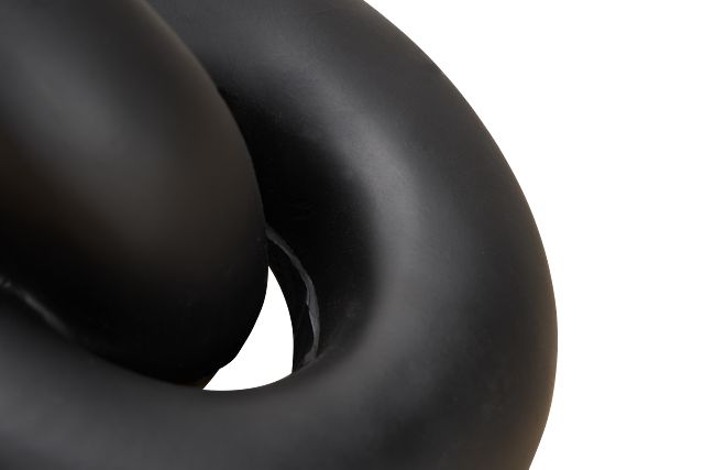 Damla Black Resin Sculpture