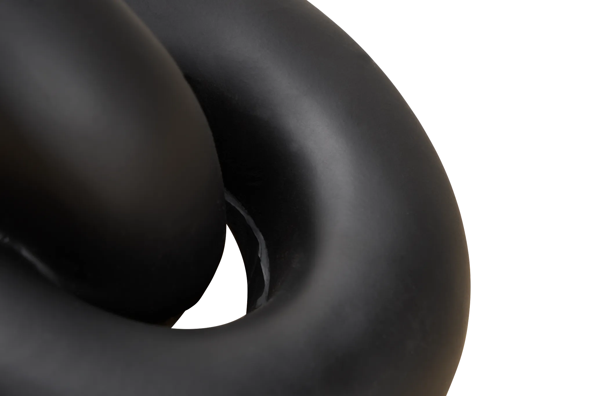 Damla Black Resin Sculpture