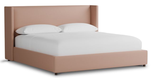 Captiva Joya Light Pink 48" Upholstered Shelter Bed