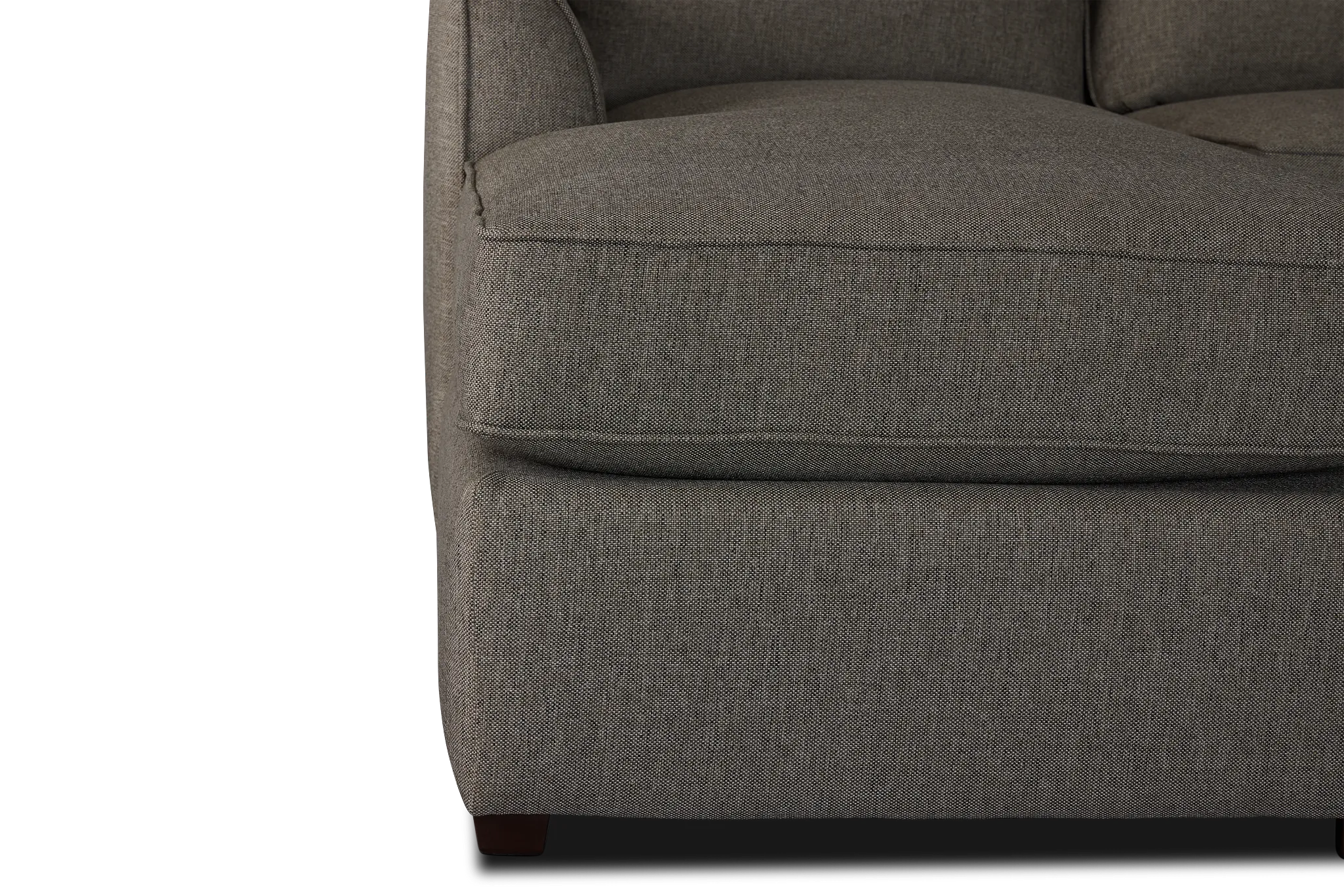 Asheville Brown Cool Mfoam Left Chaise Memory Foam Sleeper Sectional