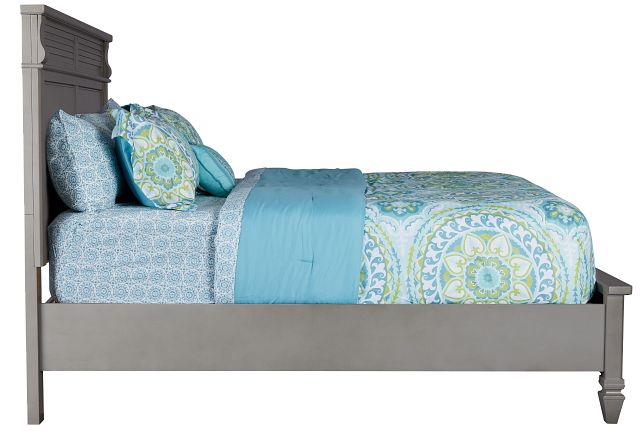 Marina Gray Panel Storage Bed