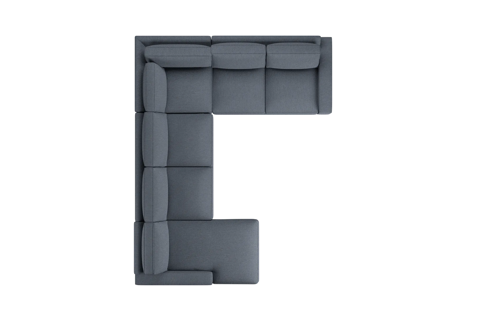 Edgewater Victory Dark Blue Medium Left Chaise Sectional