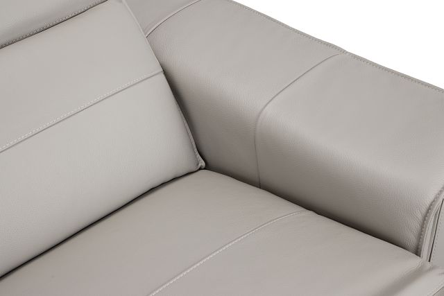 Pearson Gray Leather Power Reclining Sofa