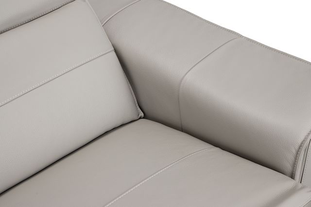 Pearson Gray Leather Power Reclining Sofa