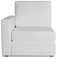 Citymod White Fabric Left Chair