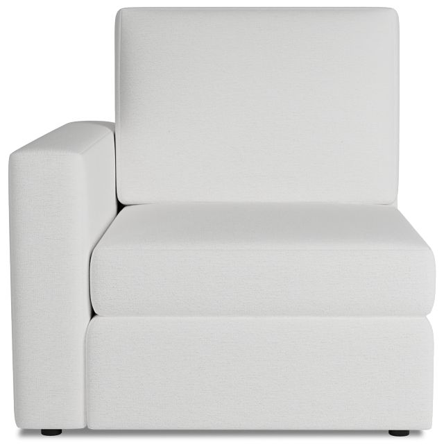 Citymod White Fabric Left Chair