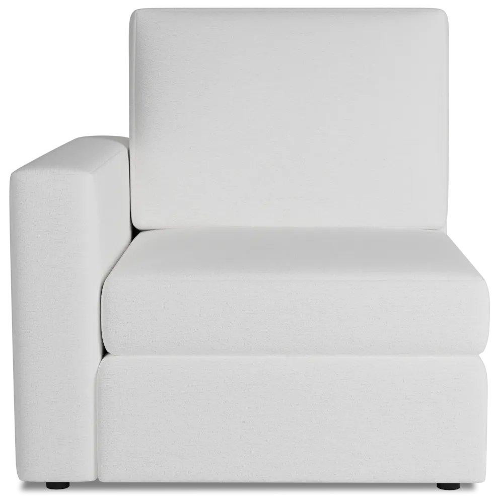 Citymod White Fabric Left Chair