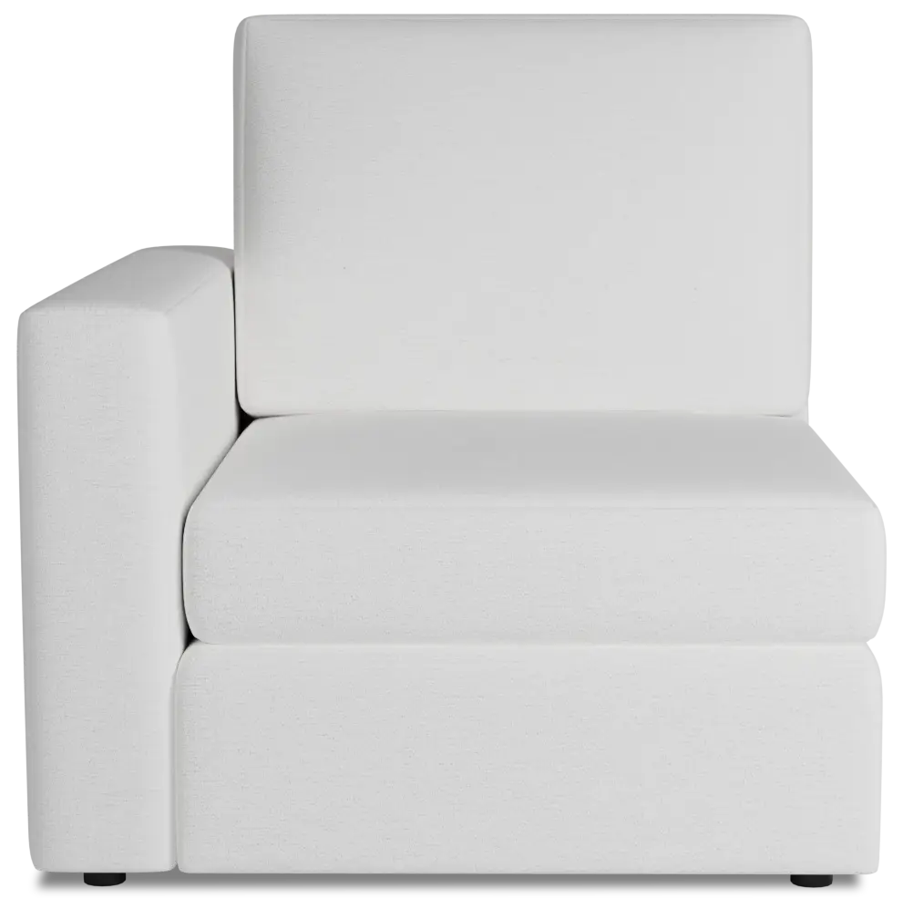 Citymod White Fabric Left Chair Citymod White Fabric Left Chair