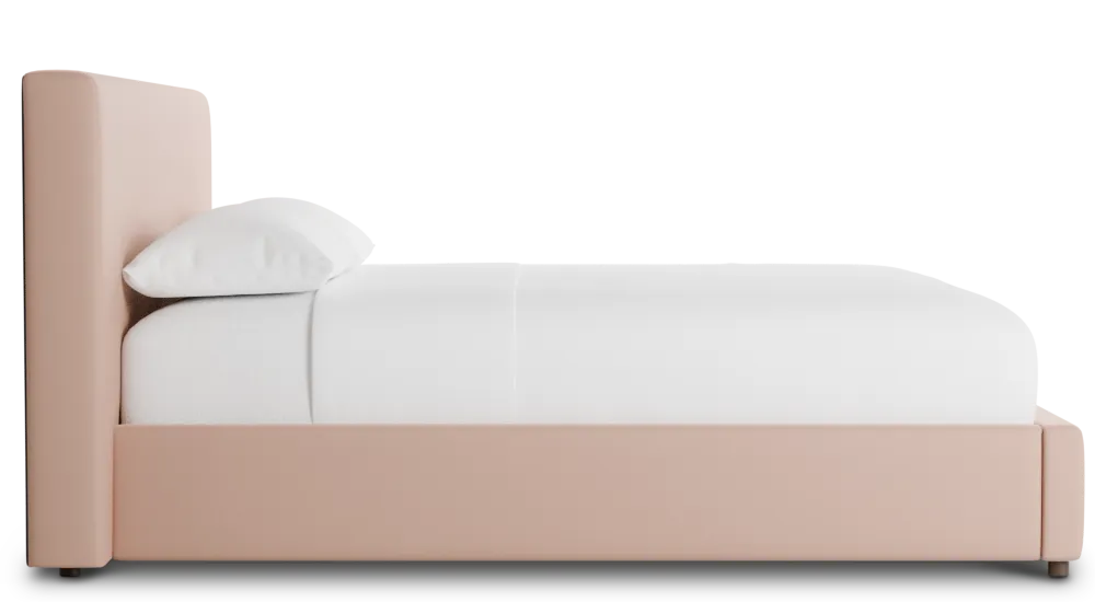 Grayton Joya Light Pink 44" Upholstered Platform Bed